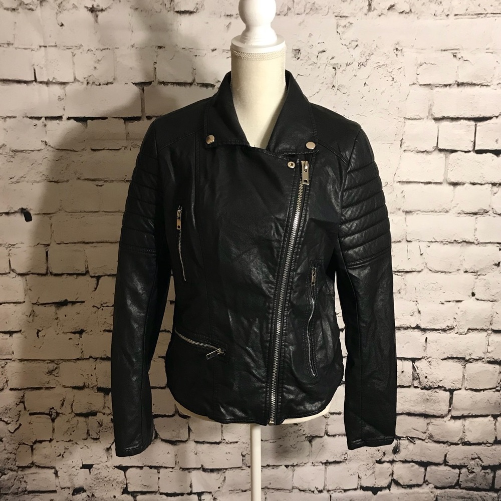 Blank NYC Faux Leather Moto Jacket